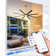 72"Industrial Ceiling Fan With Light,With 8 Aluminium Metal Blades,Works with Alexa