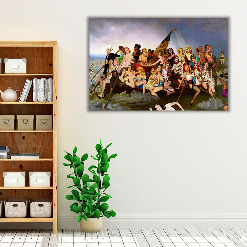 «Dangerous Women Crossing the Delaware», reproduction d'art sur toile, H 20 po x l 30 po