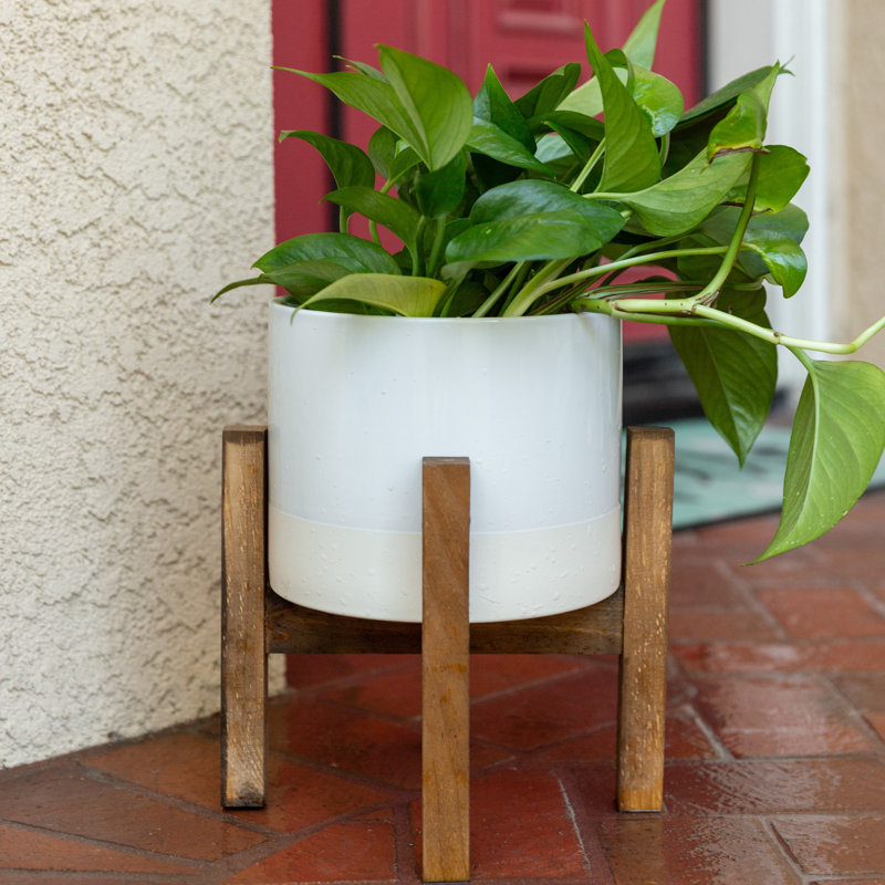 Borquez Handmade Ceramic Pot Planter, White