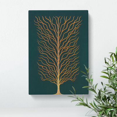 Art Nouveau Tree No.4 - Wrapped Canvas