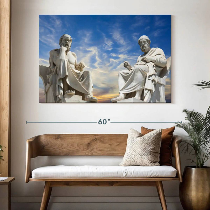 Leisha Platon et Socrate, H 34 po x l 51 po
