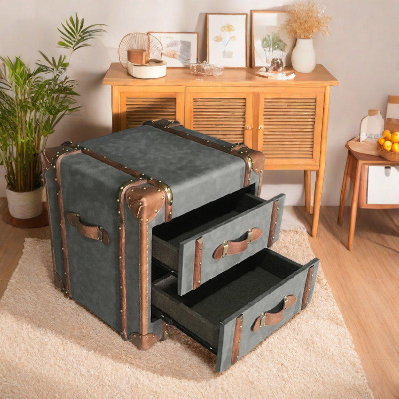 Brean 2 - Drawer End Table, Gray