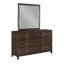 Ensemble de chambre à coucher avec rangement pour très grand lit 5 pièces KENZO en bois, tête de lit à DEL, haut-parleurs Bluetooth et ports USB - noyer-1583529138-1583529123