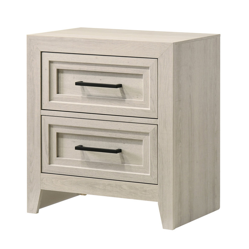 Table de chevet contemporaine à 2 tiroirs 1pc