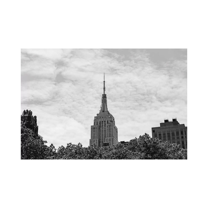 Empire State Building II 1 Piece Wall Art on Canvas, 30.48cm H x 45.72cm W x 1.91cm D, Wrapped Canvas