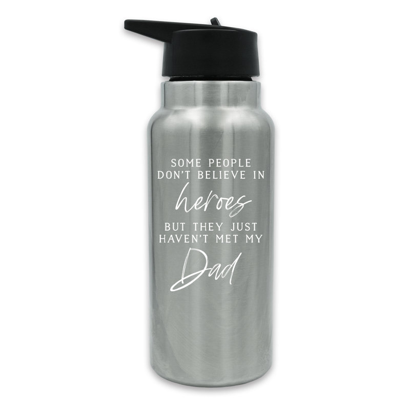 Designs Direct Creative Group 32 oz. Bouteille d'eau en acier inoxydable à double paroi