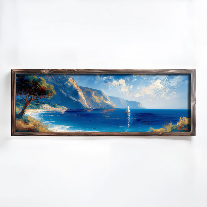 Elegant Decorative Framed MDF Painting, 15.7 x 47.2 x 0.1 inches | 100% MDF with 3 mm Thickness, 100% Pine Wood Frame | UV Printed Artwork for Home Decor, Living Room, Office, Modern Aesthetic