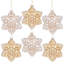 Crystal Star Flower Ornament, 4.5 Inches