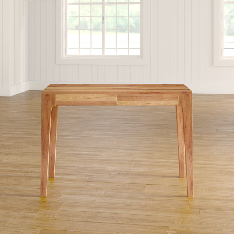 Bridgeforth 110Cm W Rectangle Writing Desk, Beech Heartwood