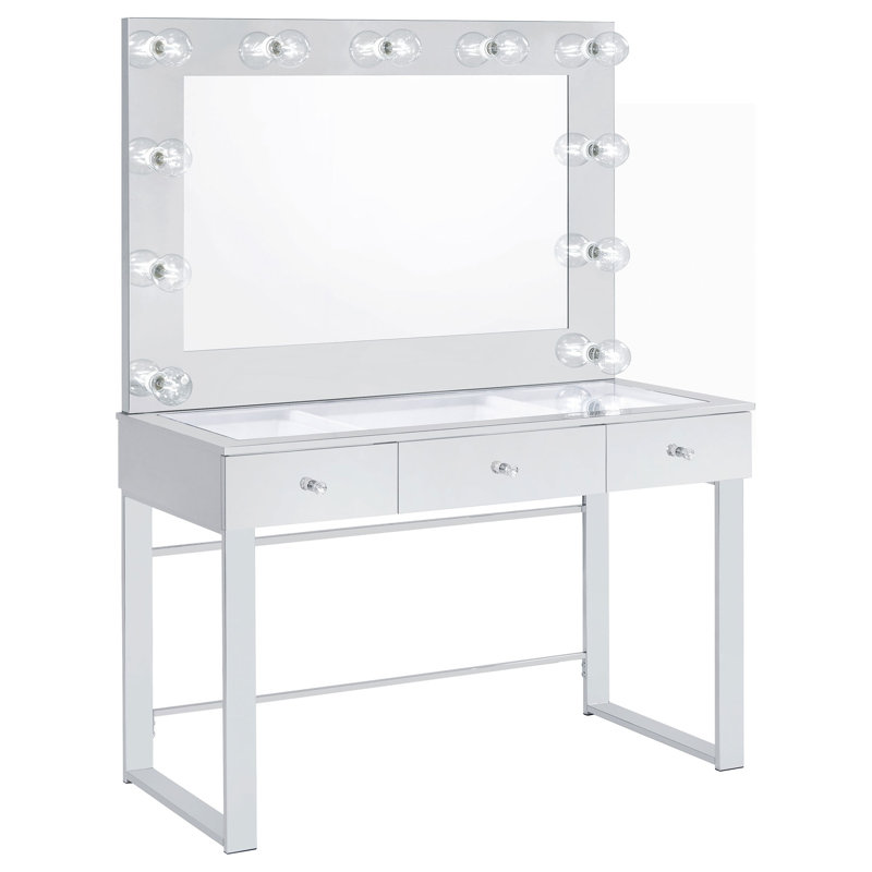 Coiffeuse 3 tiroirs avec miroir Trevor
