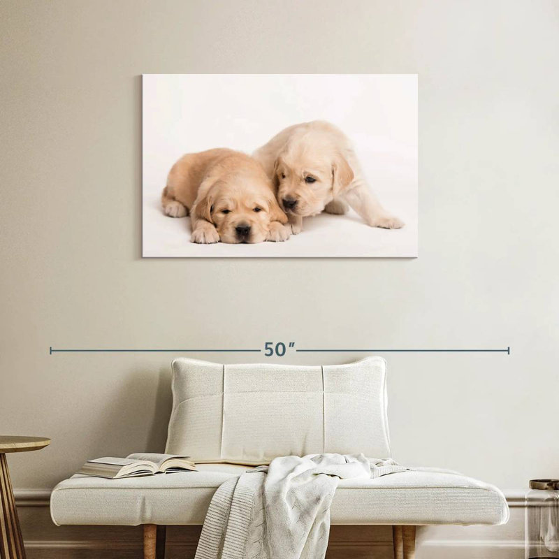 Brampt Golden Retriever Babies, 24" H x 36" W