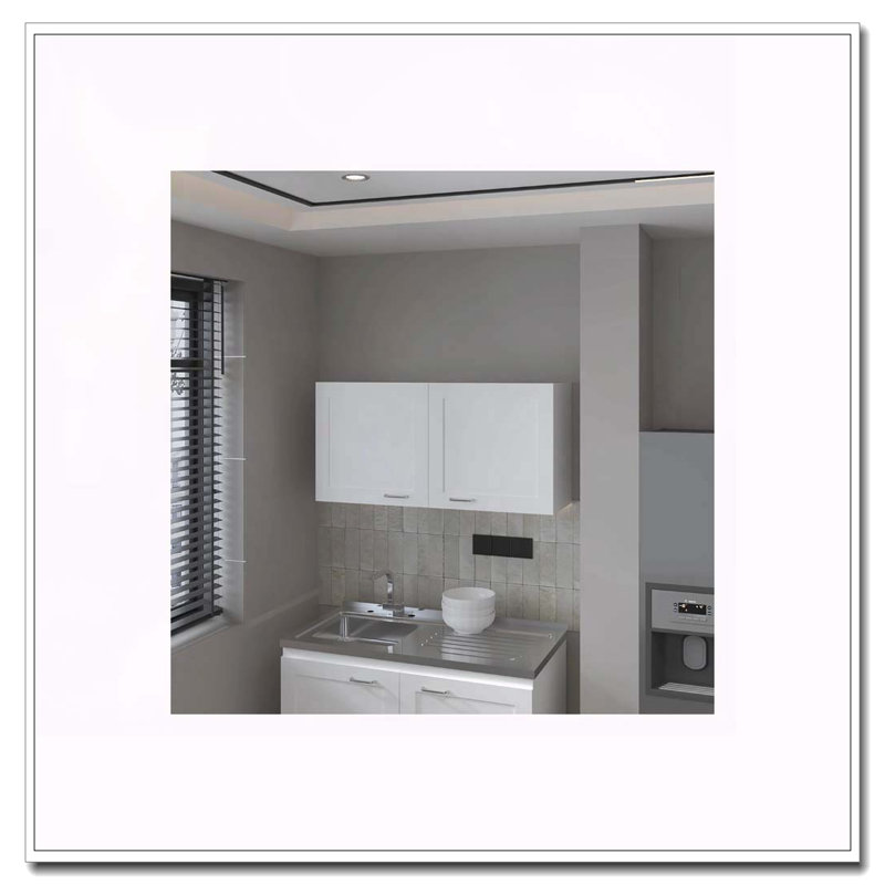 Armoire murale blanche avec 2 portes, Blanc