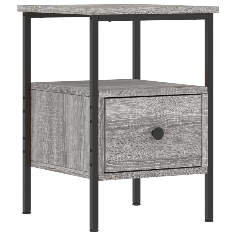 Montclaire Bedside Cabinets 2 pcs 34x36x50 cm Engineered Wood, Grey Sonoma, Individual