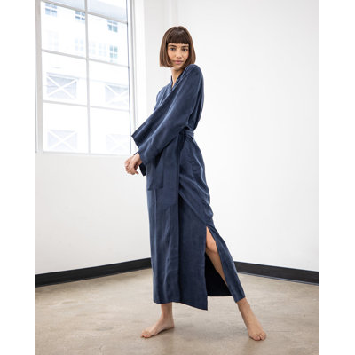 Kimono féminin bleu nuit
