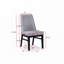 Ensemble de chaises de salle à manger rembourrées en tissu avec dossier haut rembourré, pieds en bois-517317329