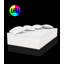 Chill Bed - 4 Pillows - 90.5" X 47.25" - LED RGBW/Cable - Ice