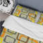  Ensemble de housse de couette moderne et contemporaine en microfibre jaune-40701993