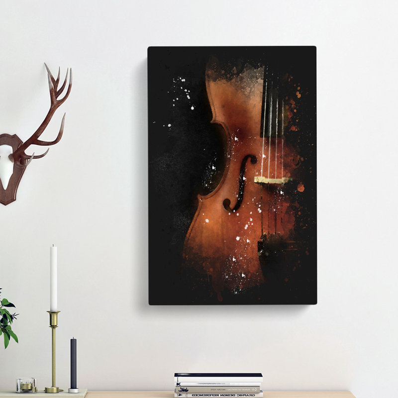 Cello - Wrapped Canvas, 50cm H x 35cm W x 3cm D