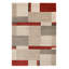 Foulton Shaggy Brown/Red Rug-19799227