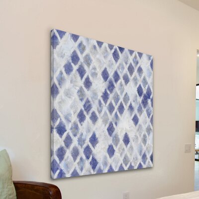 Blue And White Diamonds' Painting Print on Wrapped Canvas -  Marmont Hill, MH-ABGEO-15-C-32