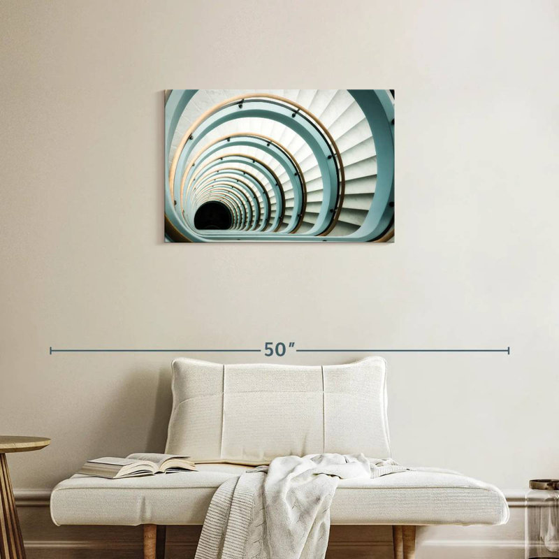Long escalier, H 20 po x l 30 po