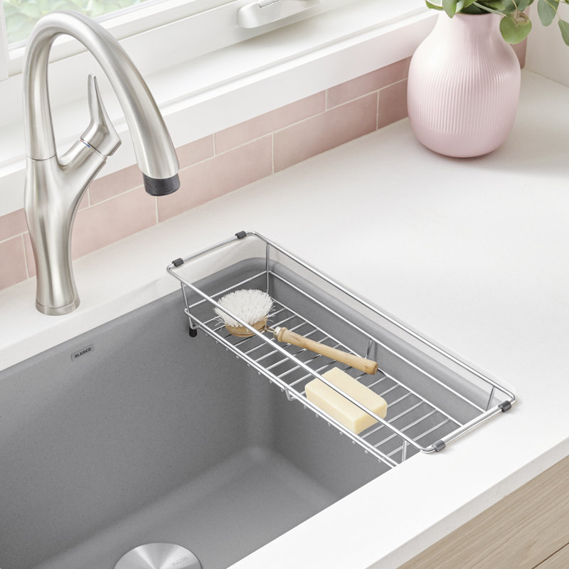 Stainless Steel Sponge Holder for LIVEN & QUATRUS Laundry Sinks