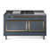 ILVE Nostalgie II Noblesse 60 in Dual Fuel Range 7 Burner, Griddle, Frenchtop