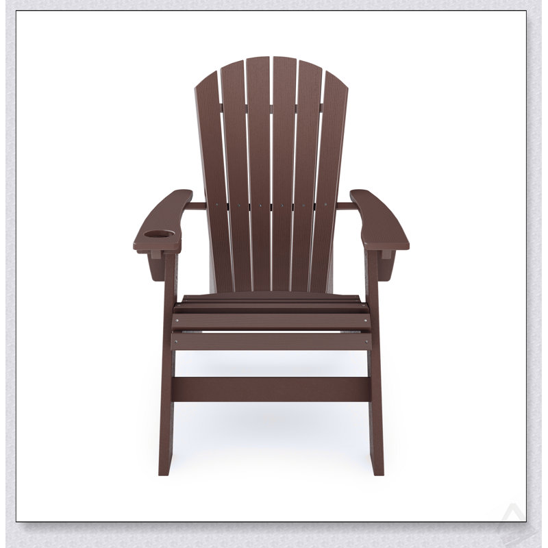 Chaise Adirondack à dossier courbé St. Simons, Brown
