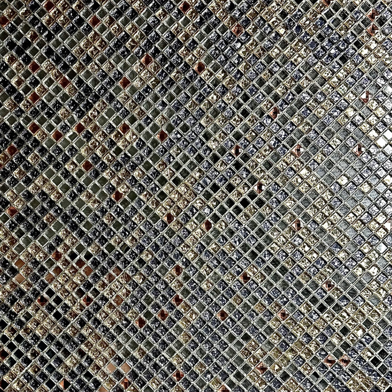 Carreau de mosaïque en verre l 0,4 po x L 0,4 po