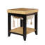 Behling Solid Butcher Block Kitchen Island with Baskets and Storage Shelf-38674588
