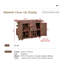 Chariot mobile pour îlot de cuisine avec tiroirs, armoire, porte-bouteilles et crochets - solution de rangement tout-en-un-540278819