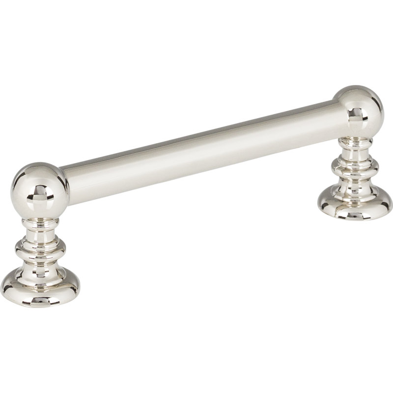 Victoria 3 3/4" Center to Center Bar Pull, Polished Nickel