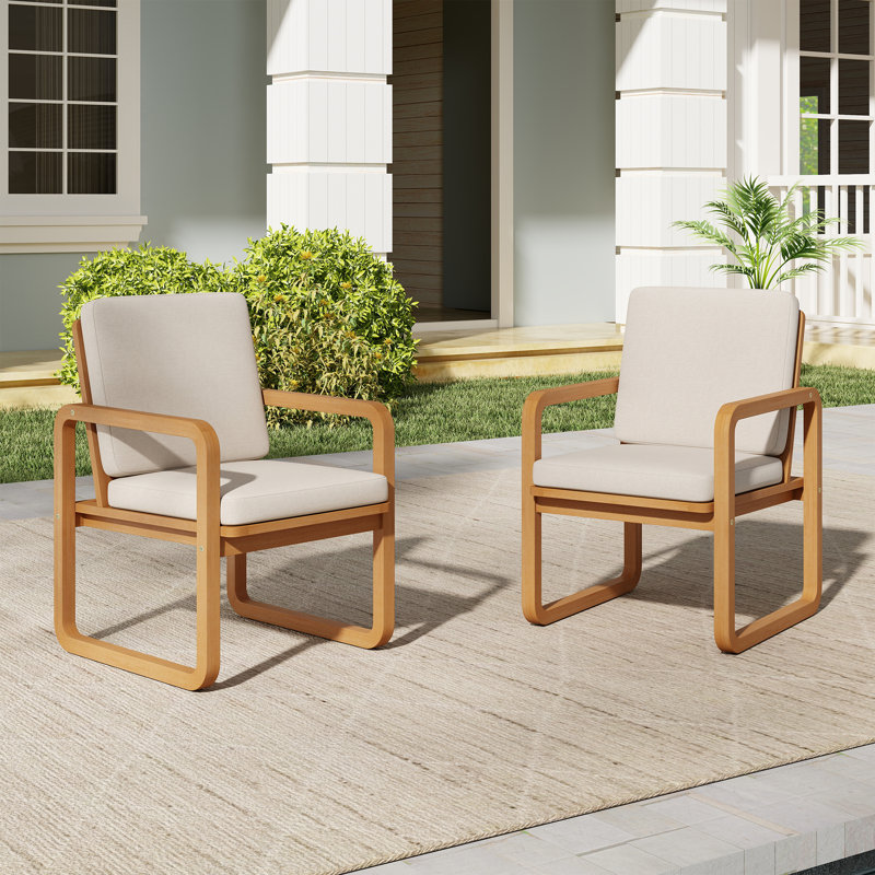 Patio Dining Chair With Cushions 