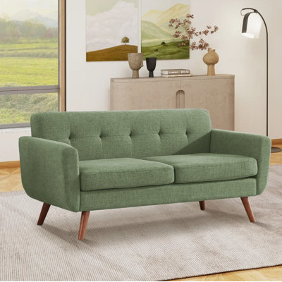 Jadier 66" Upholstered Loveseat Square Sofa
