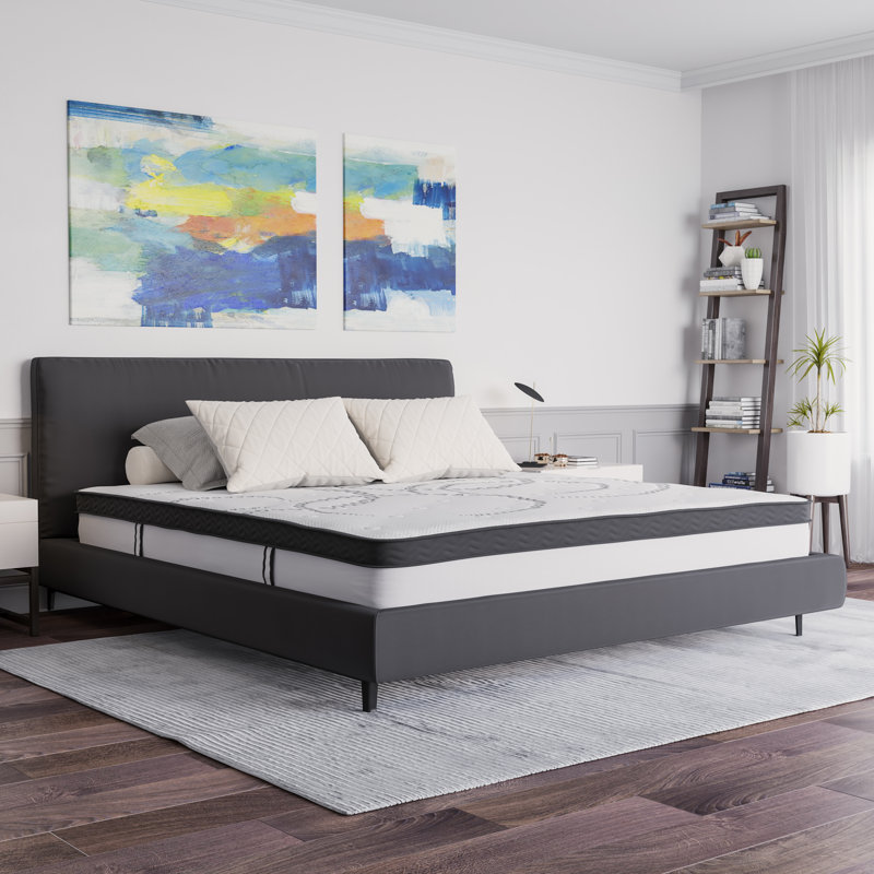 Capri Comfortable Sleep Extra Firm Pocket Spring and Foam Hybrid Mattress by Flash Furniture, 12", King