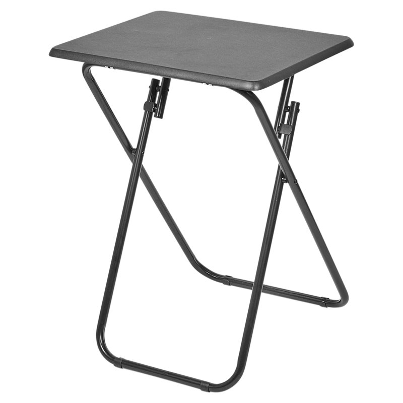Hawkinsville Square Folding Table, Black, 66cm H x 48cm W x 38cm D