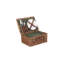 Wicker 2 Person Tweed effect Fitted Picnic Hamper