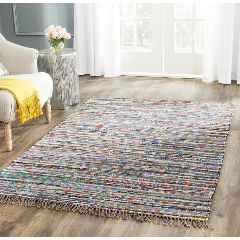 Sue Cotton Hand Woven Area Rug, Rectangle 152 x 244 cm