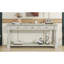 Console Console de 63 po de long avec tiroirs et tablette pour le vestibule, le couloir et le salon (blanc antique)-129345683