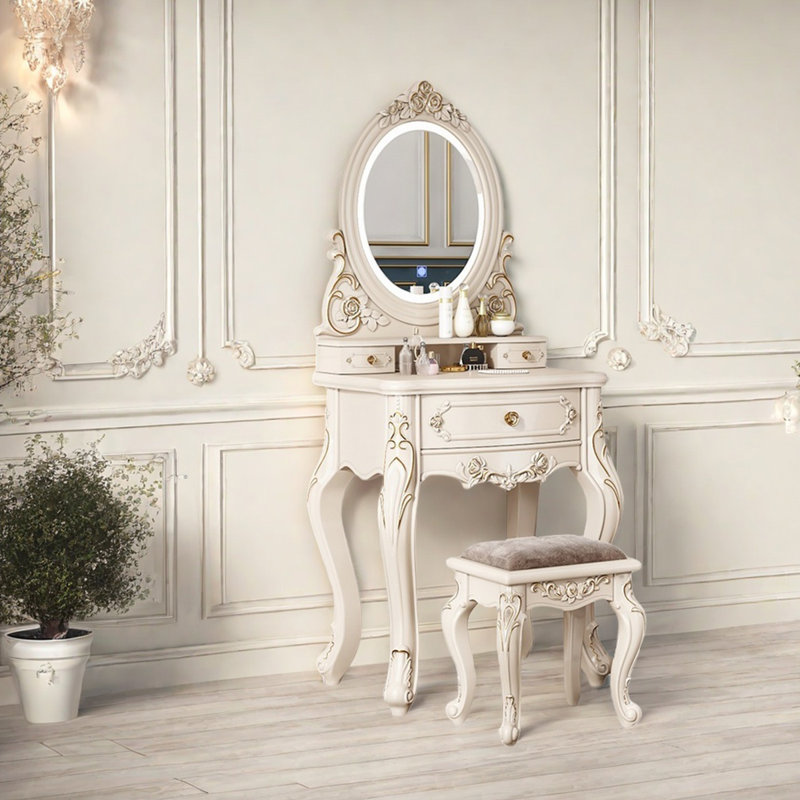 Ensemble de meuble-lavabo en bois massif, 57.87" H x 23.62" W x 18.5" D
