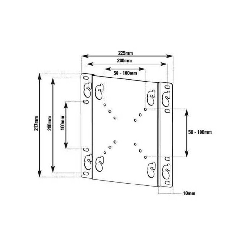 Vivanco Single Screen Wall Mount