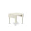 L'ensemble 3 pièces de table et chaises de cuisine contient une table de salle à manger rectangulaire avec Dropleaf et 2 chaises rembourrées en tissu de lin, blanc lin-1012328560-971727107-960835943