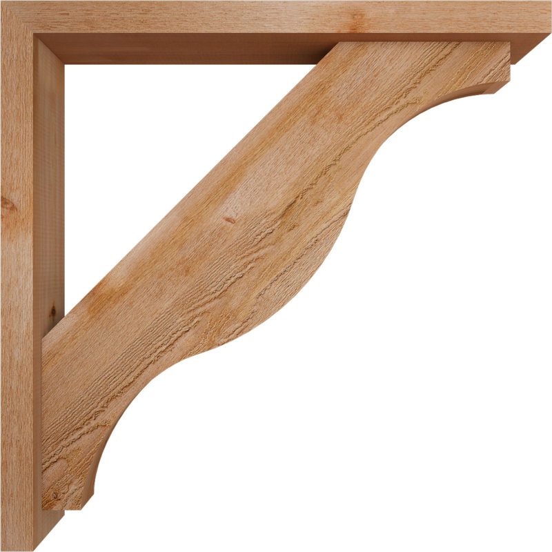 Support Funston Block avec support décalé, 34 x 34, Cèdre rouge occidental de l 4 po (scié brut)