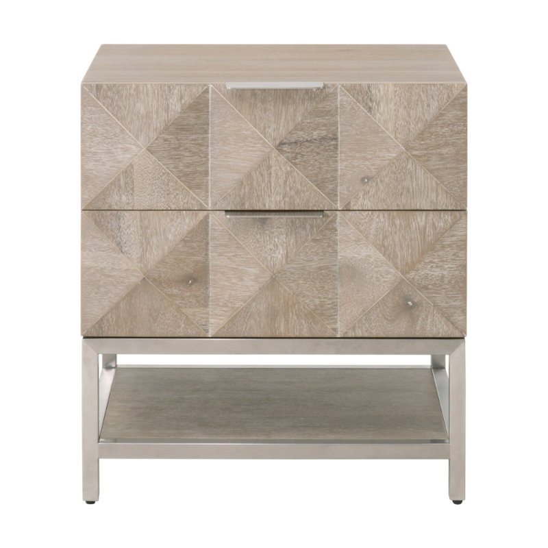 Table de chevet 2 tiroirs Greeson Atlas