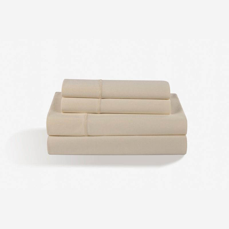 Bedgear Dri-Tec Bed Sheet Set - Moisture Wicking, Breathable, Soft Sheets for Hot Sleepers, Champagne, Queen