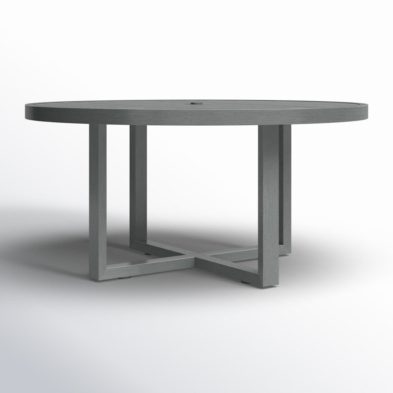 Redondo Outdoor Round Dining Table, 29'' H x 60"W x 50'' L