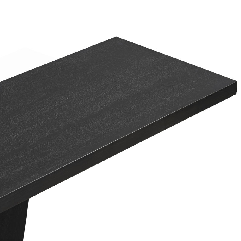 V-Base Design Console Table, Hallway Table, Black
