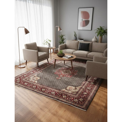 Tapis unique en laine noué à la main Koliaie 1990 6 pi 5 po x 10 pi 1 po