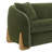 90'' Upholstered Modern Curved Chenille Sofa with Unique Wood Legs-640277075