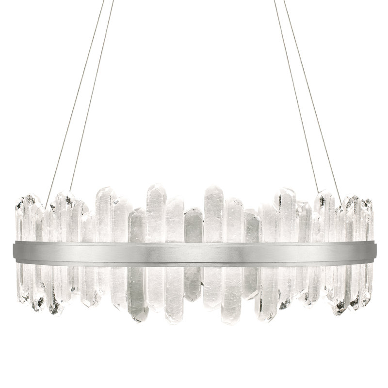 Lustre rond 41 po Lior, Argent, 3000